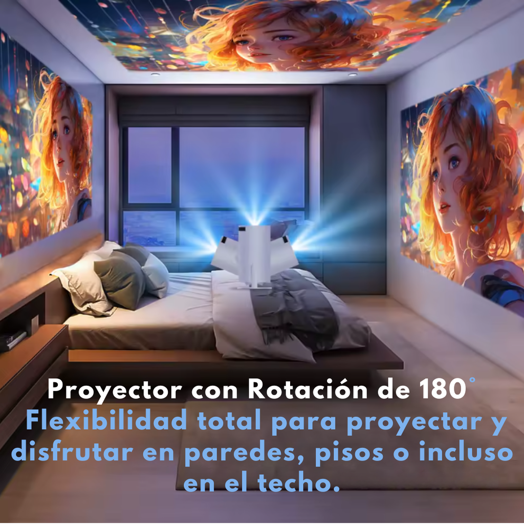 Proyector Full HD con WiFi y Control Remoto