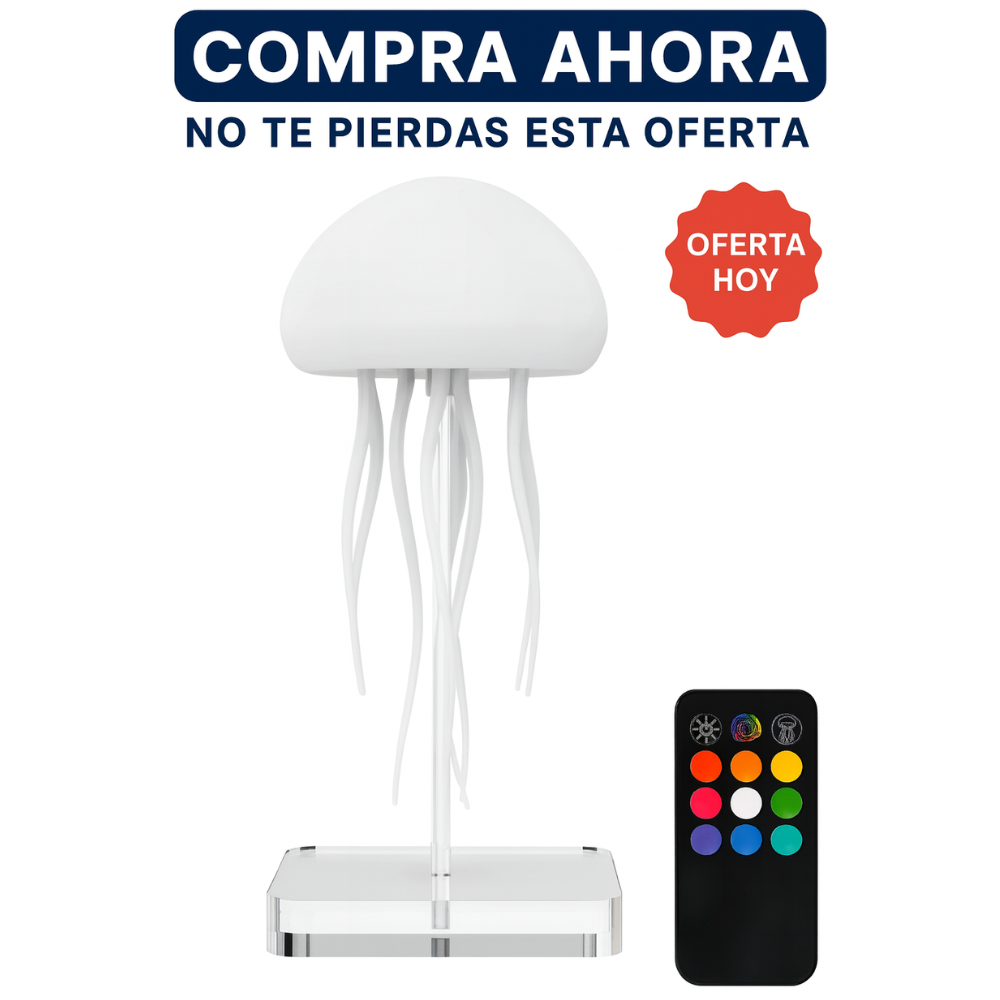 Lámpara Medusa con Movimiento Dinámico y Luces RGB
