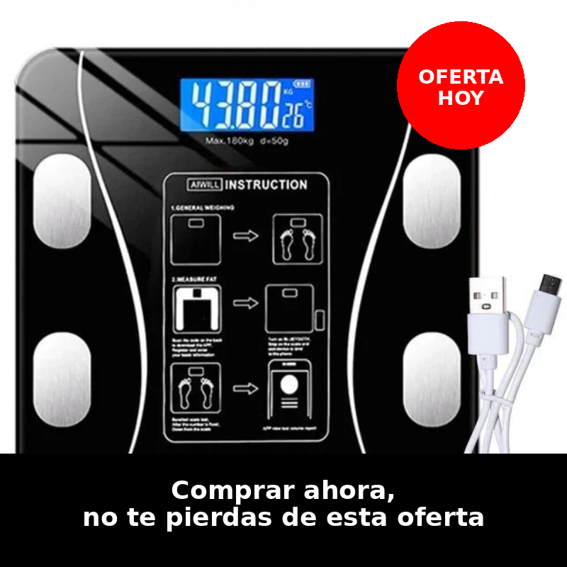 Báscula Digital Inteligente Bluetooth