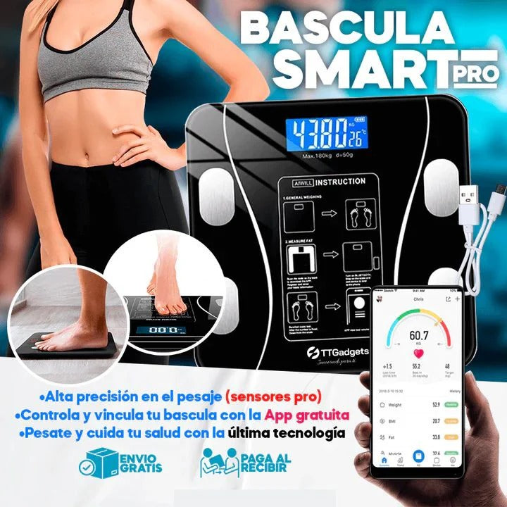 Báscula Digital Inteligente Bluetooth